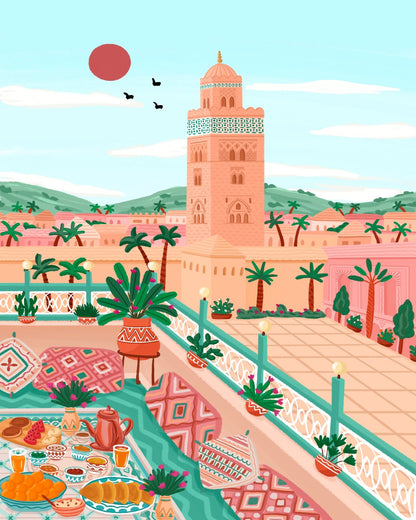 Moroccan Terrace Morning