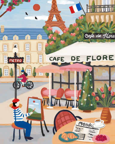 Paris Cafe Scene No3