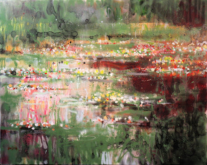 Abstract Red Reflections