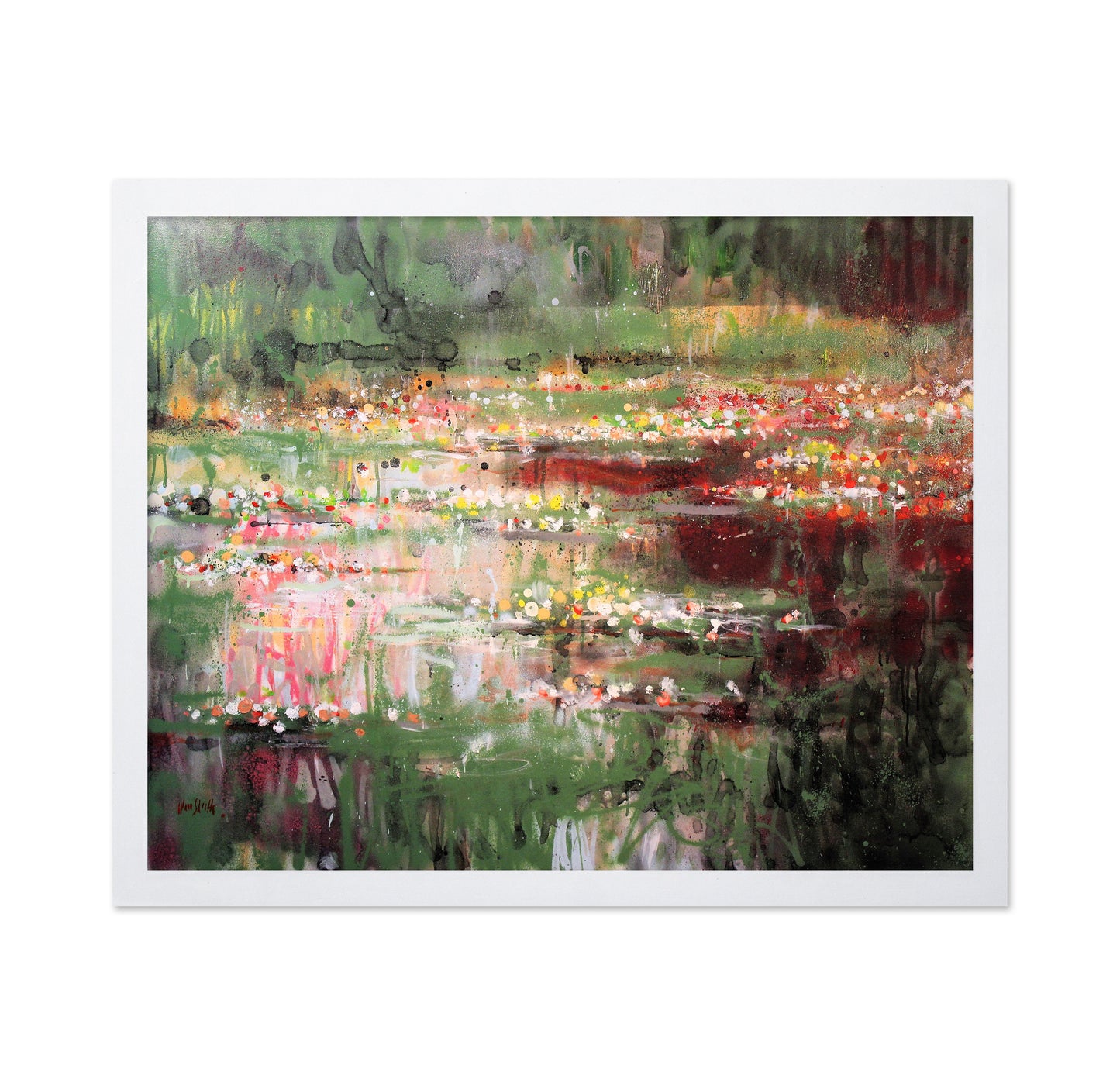 Abstract Red Reflections