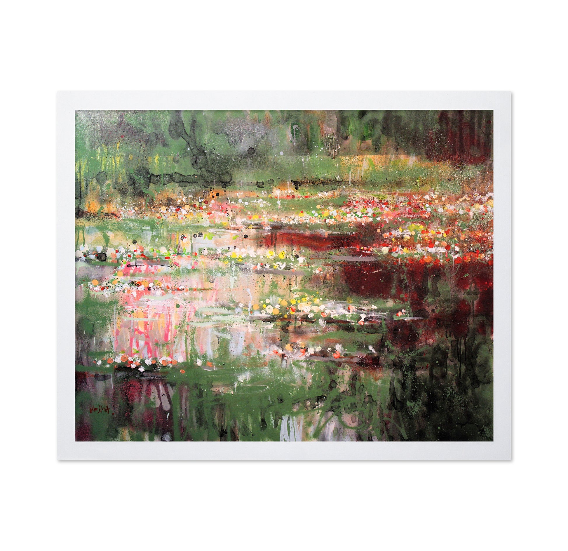 Abstract Red Reflections