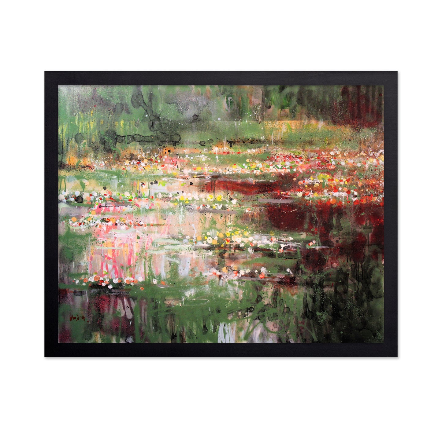 Abstract Red Reflections