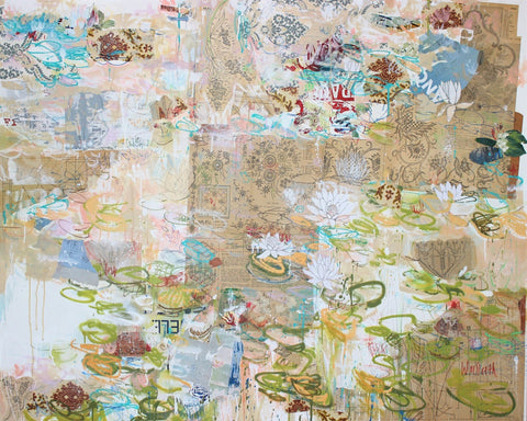 Lily Pond Collage