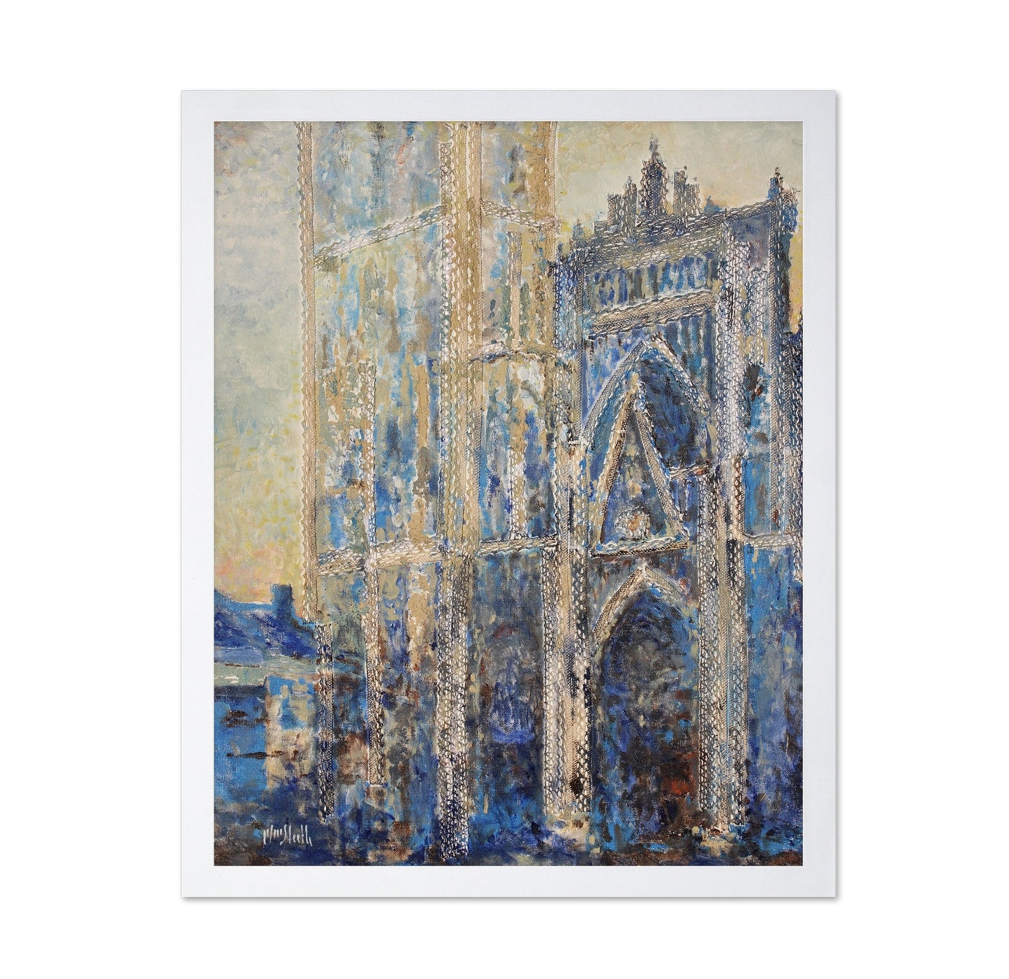 Gothic Blue Reflections