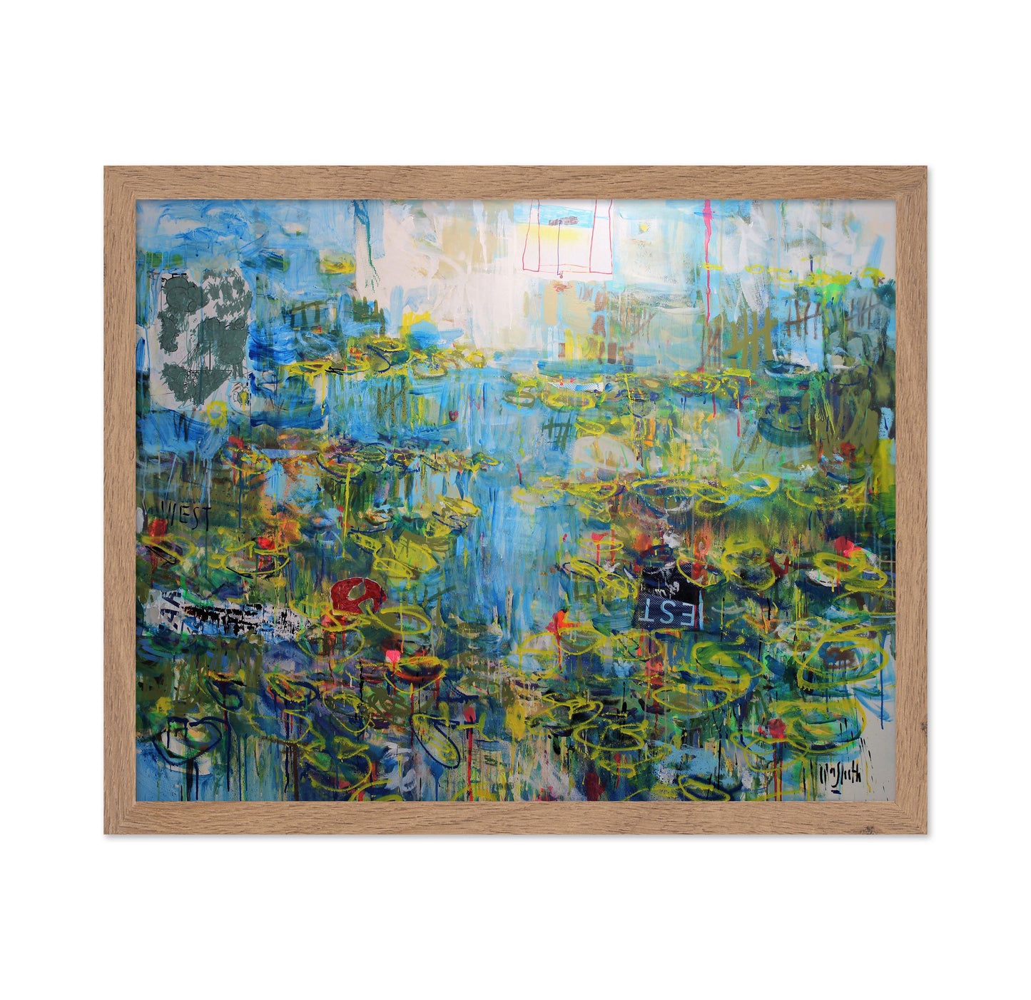 Vibrant Lily Reflections