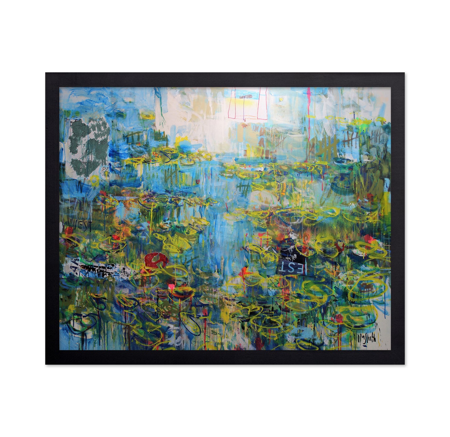 Vibrant Lily Reflections
