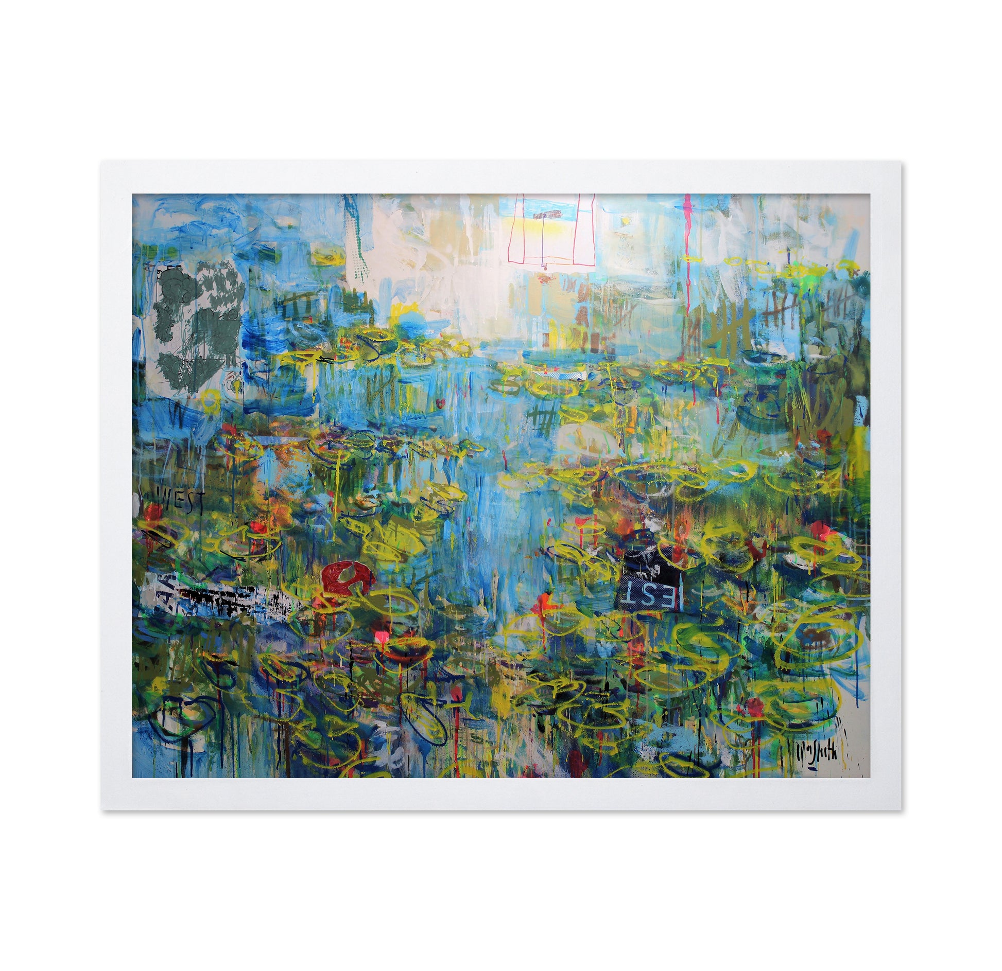 Vibrant Lily Reflections
