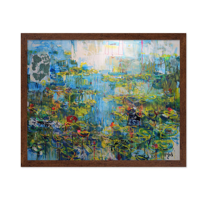 Vibrant Lily Reflections