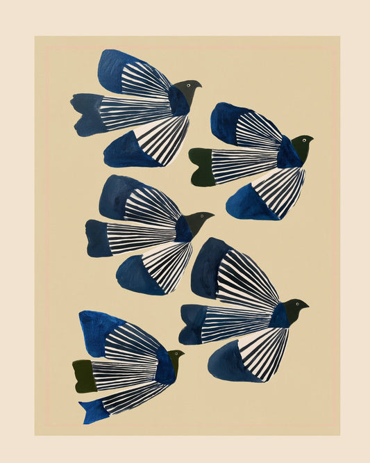 Blue Winged Birds