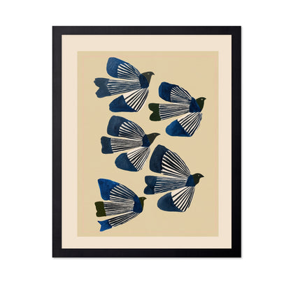 Blue Winged Birds
