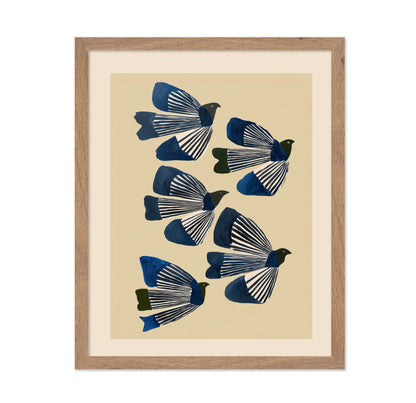 Blue Winged Birds