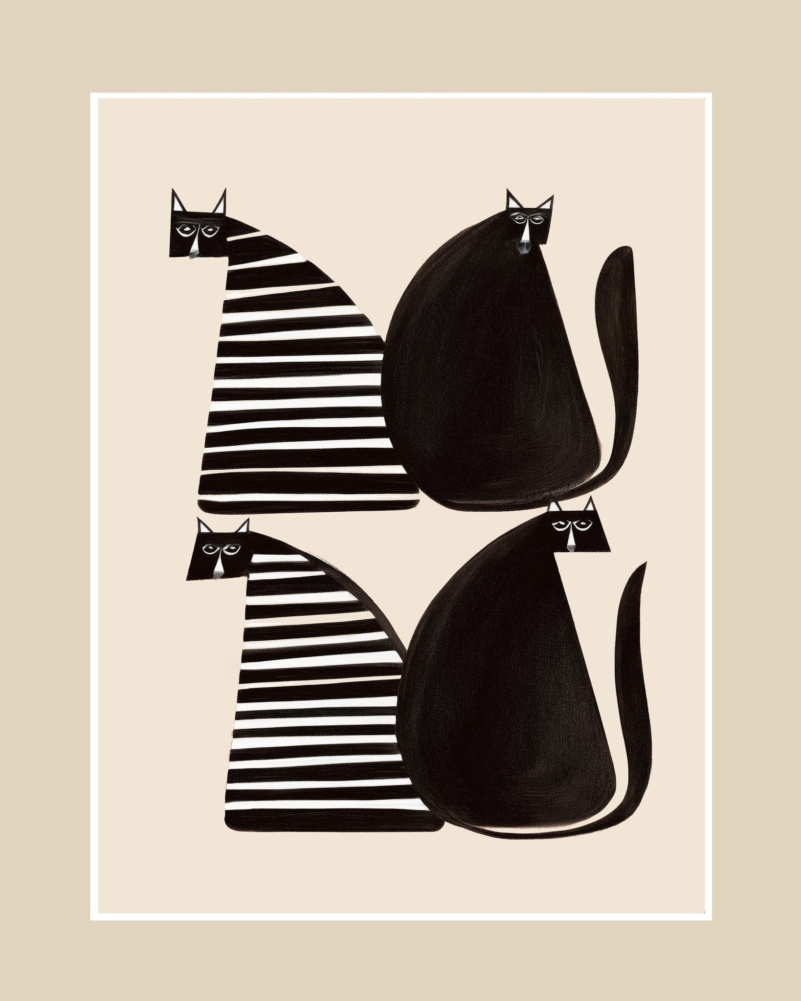 Minimal Black Cat Pair