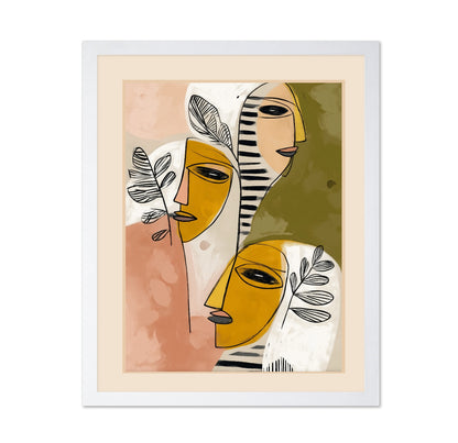 Abstract Garden Faces