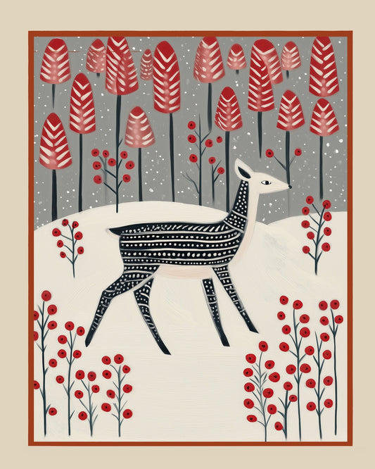 Winter Fawn Forest