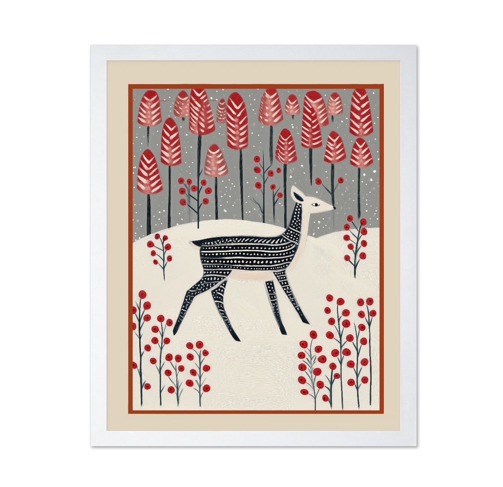 Winter Fawn Forest