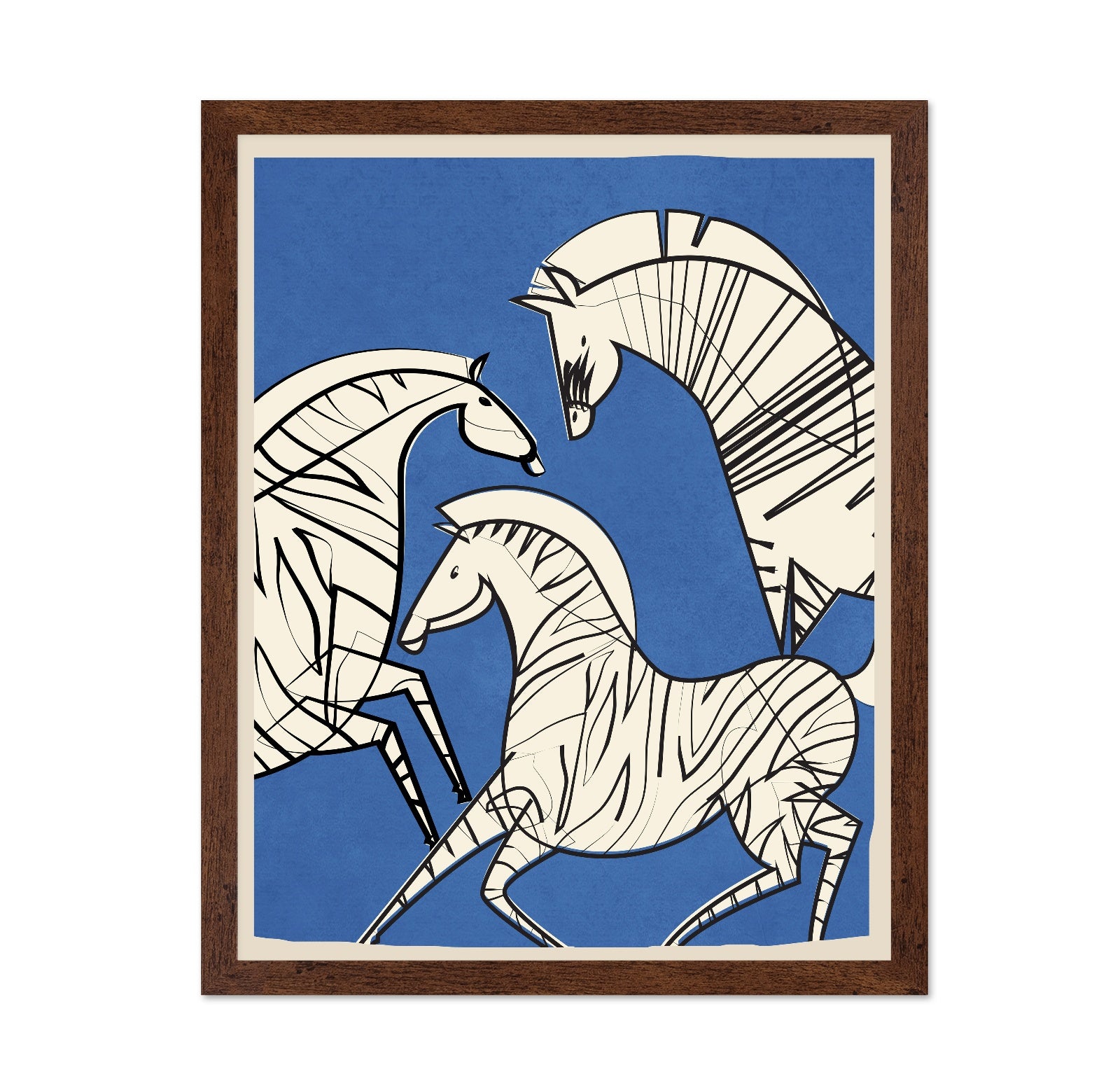 Abstract Zebra Trio