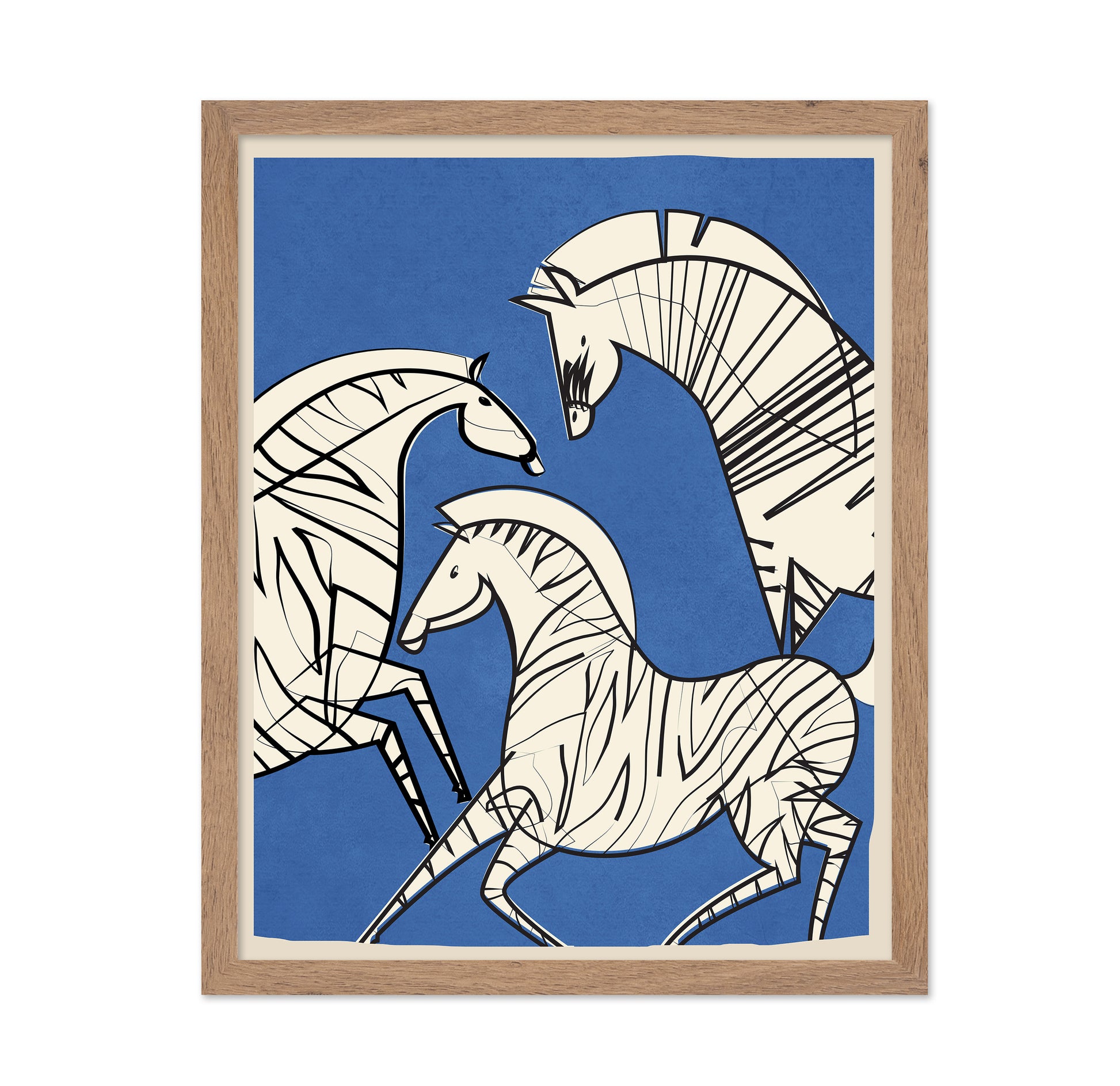 Abstract Zebra Trio