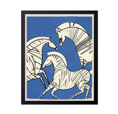 Abstract Zebra Trio