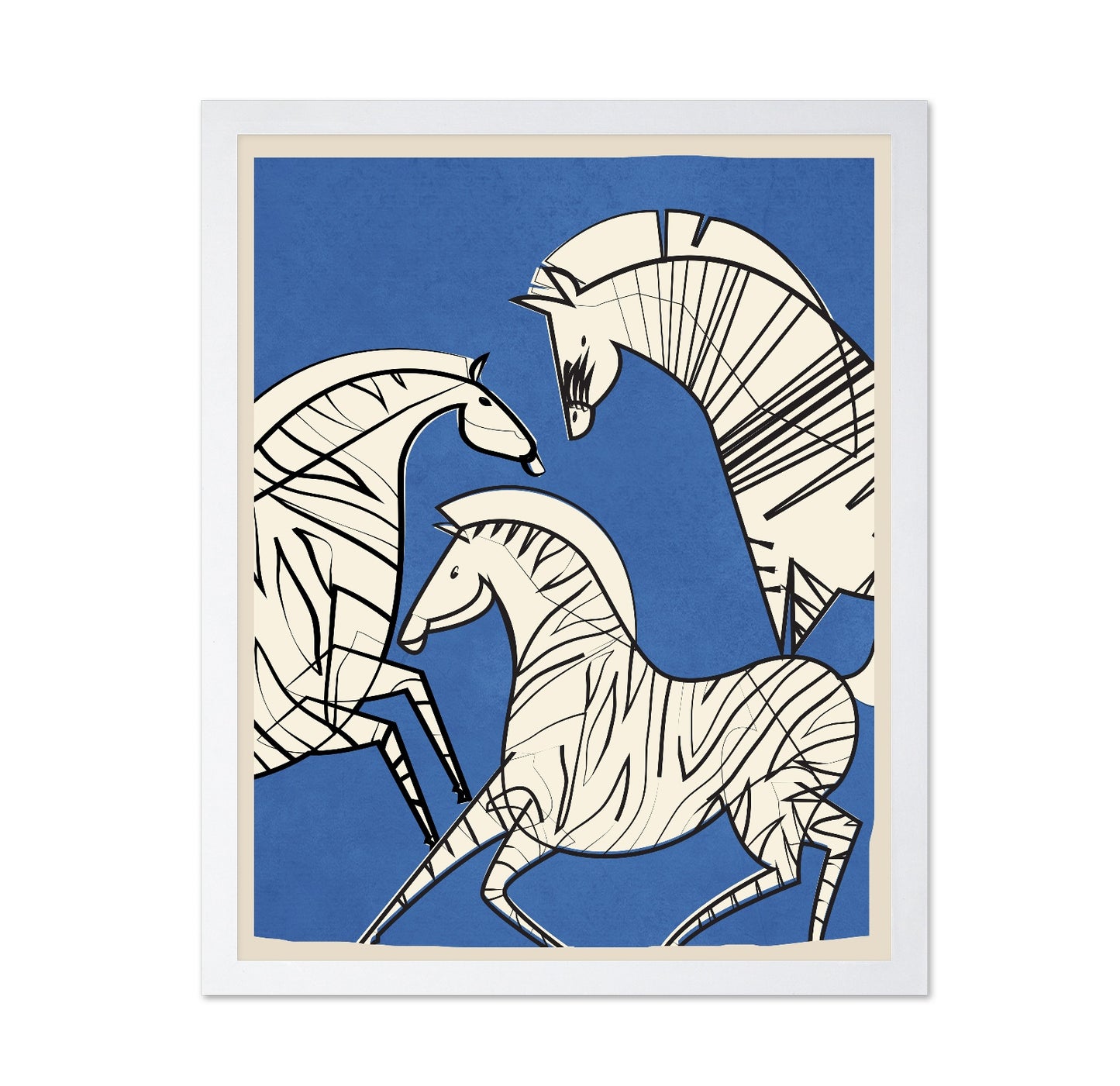 Abstract Zebra Trio