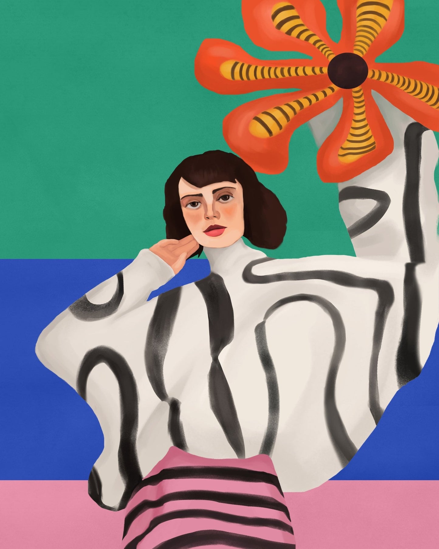 Vibrant Fashion Portrait