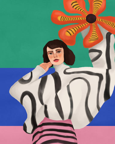 Vibrant Fashion Portrait