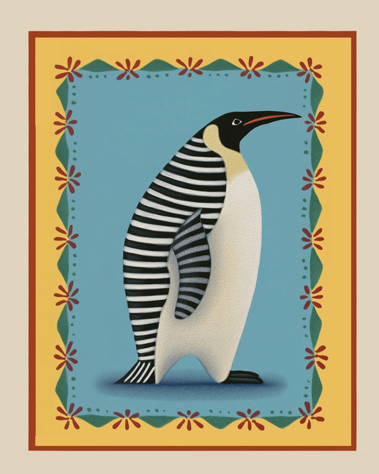 Striped Penguin Portrait