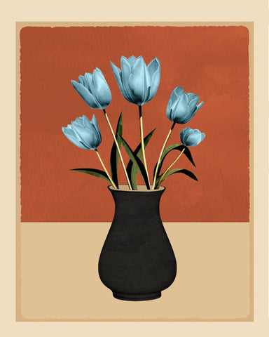 Blue Tulip Arrangement