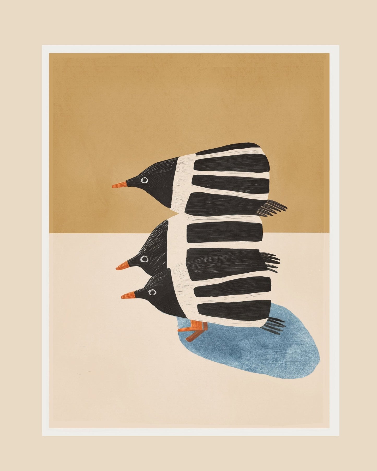 Stacked Penguin Trio