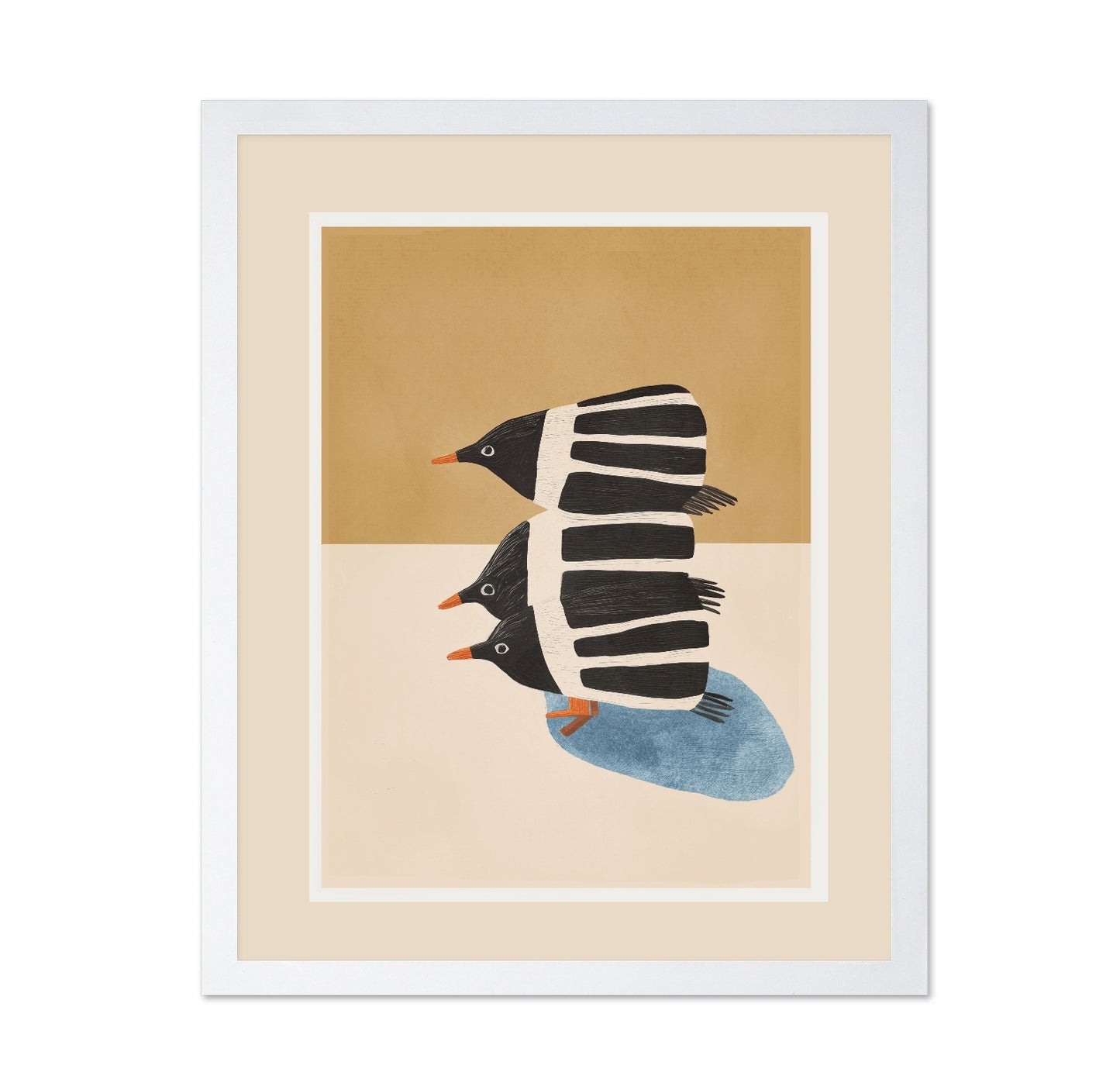 Stacked Penguin Trio
