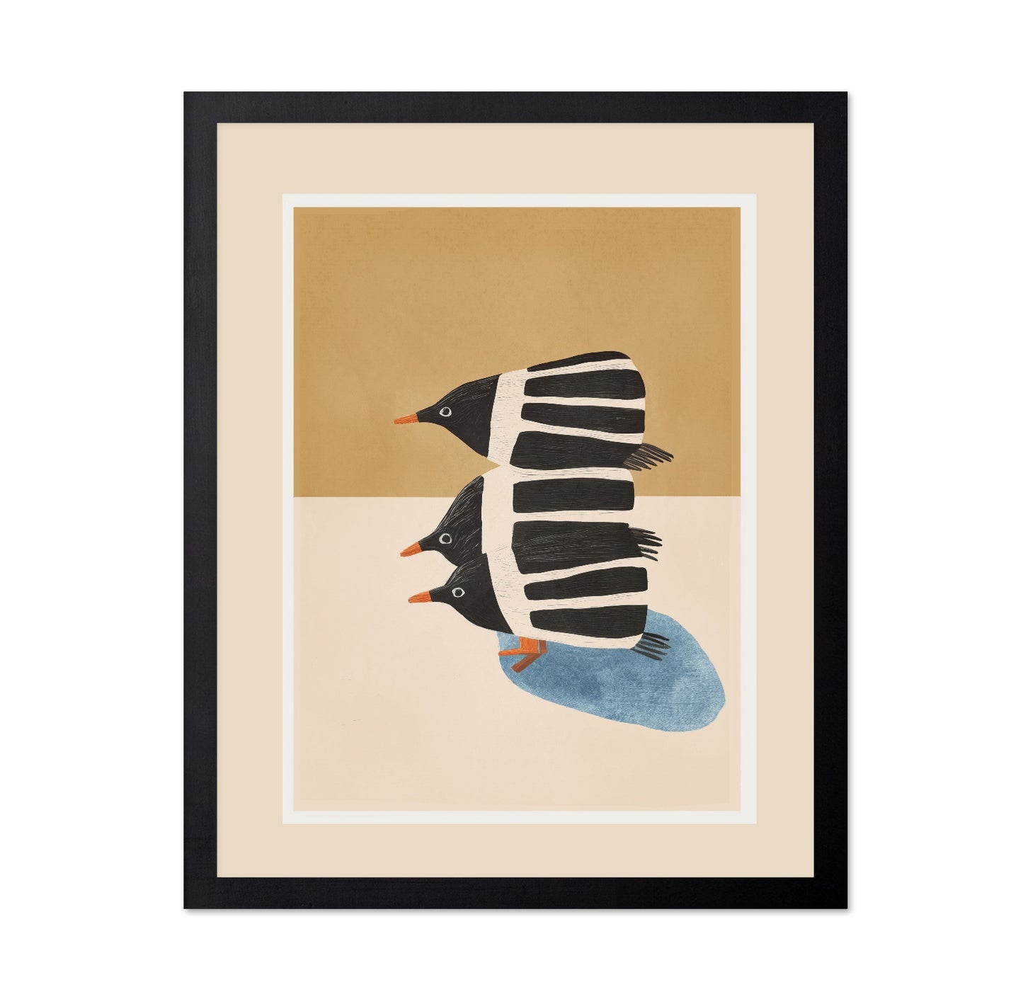 Stacked Penguin Trio