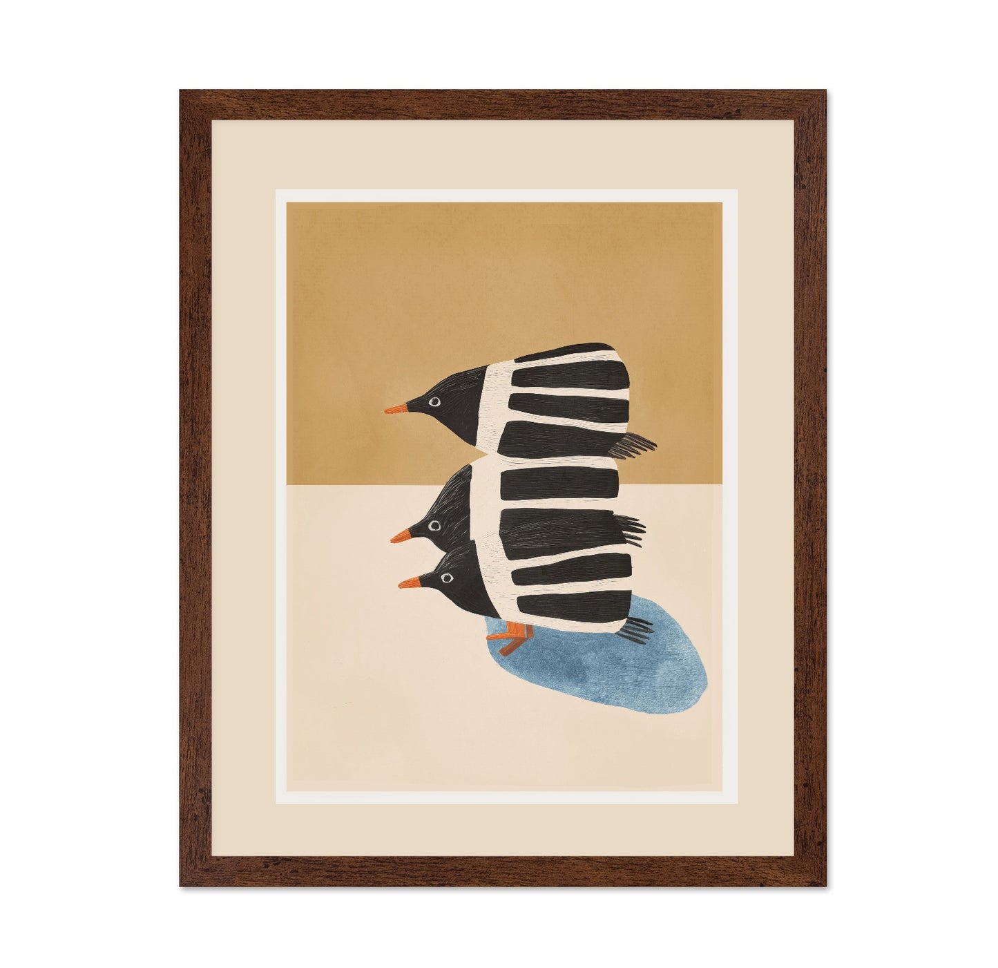 Stacked Penguin Trio