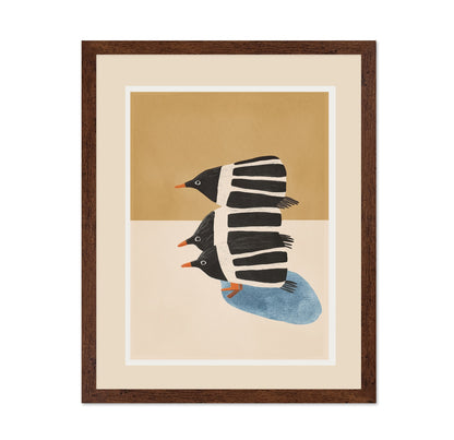 Stacked Penguin Trio
