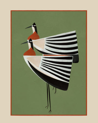 Striped Crane Duo