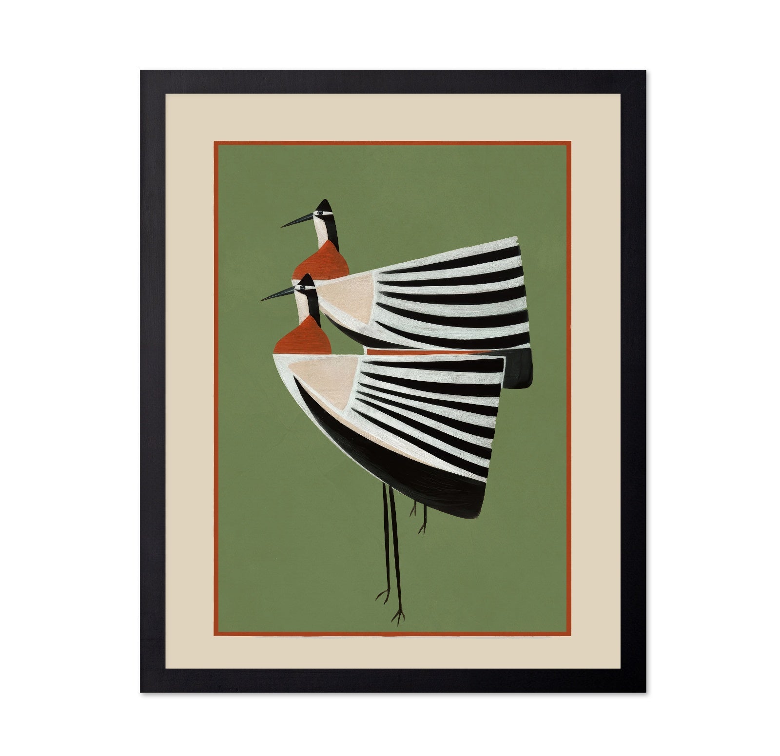 Striped Crane Duo
