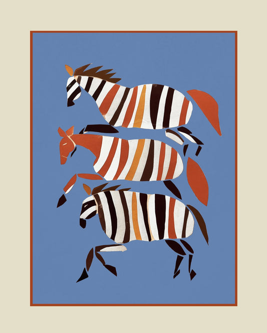 Running Stripe Horses