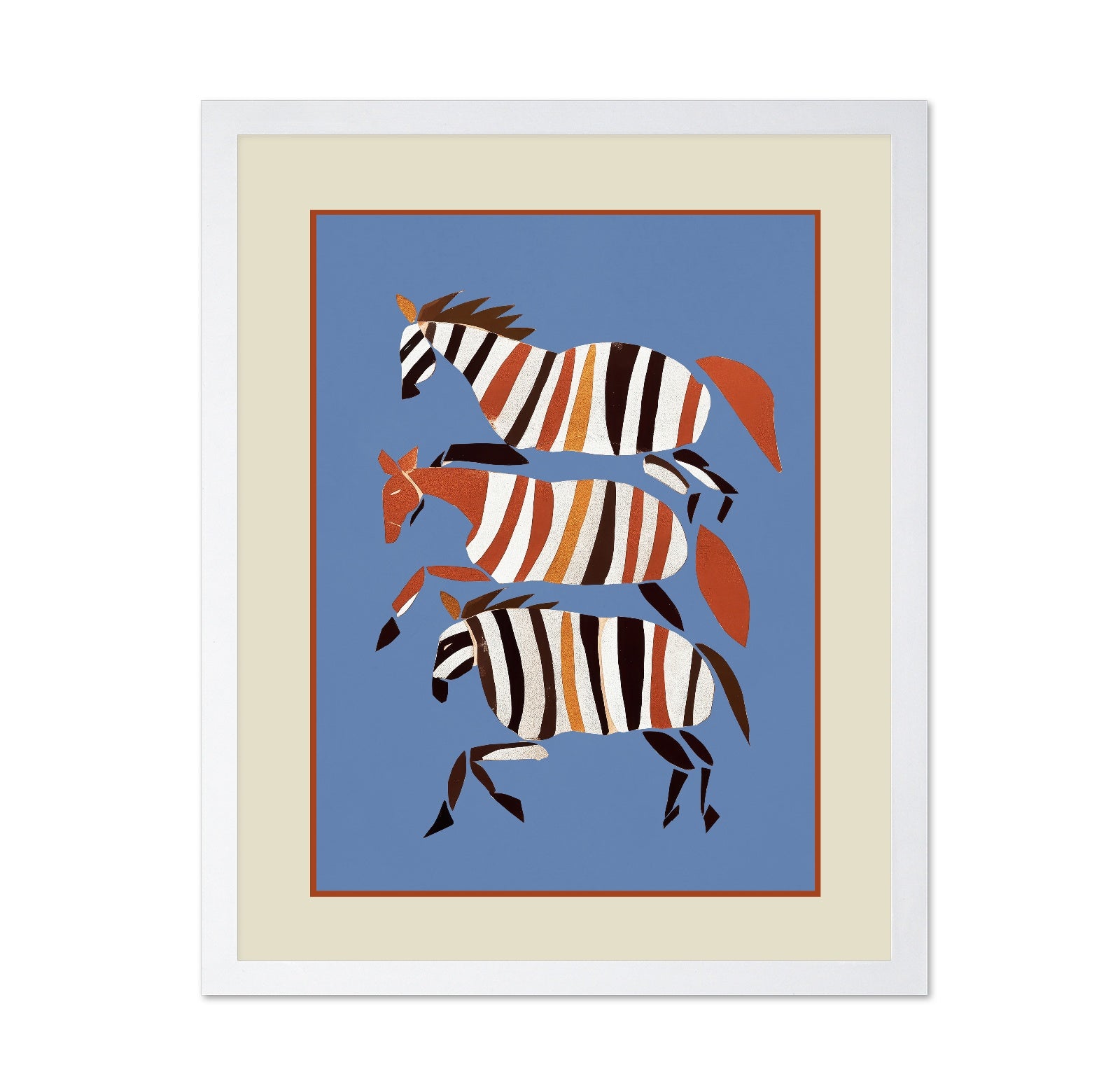 Running Stripe Horses