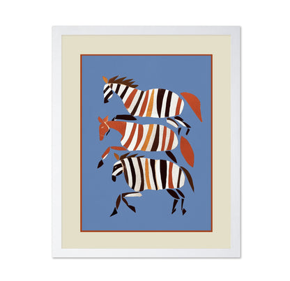 Running Stripe Horses