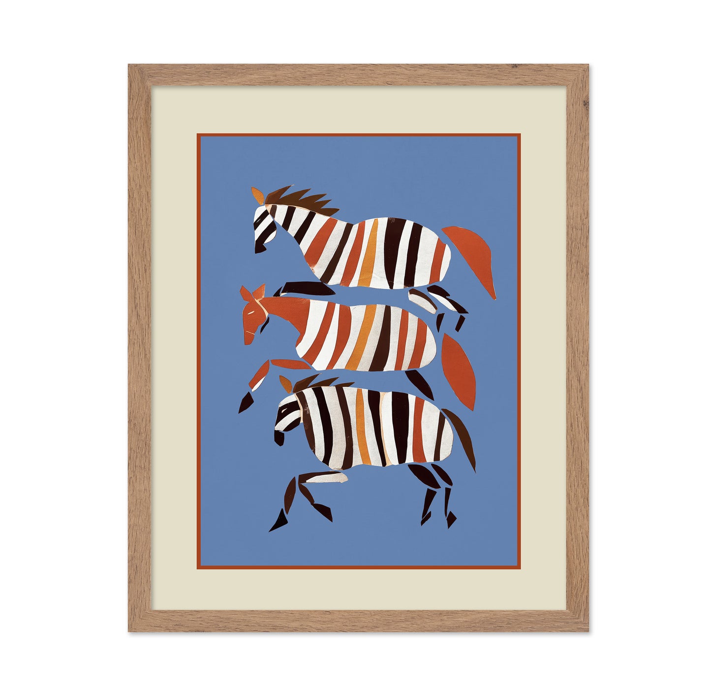 Running Stripe Horses