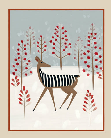 Striped Winter Deer