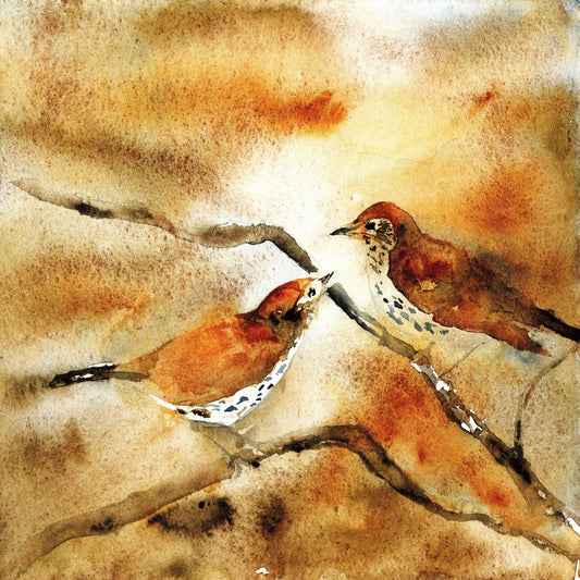 Autumn Songbirds Pair