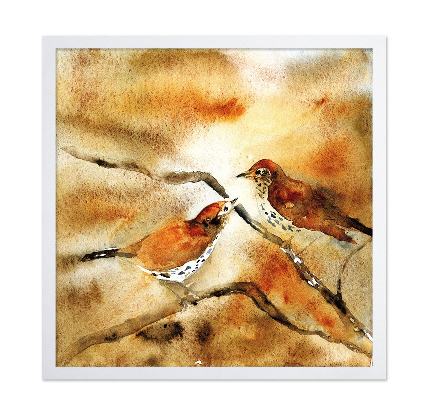 Autumn Songbirds Pair