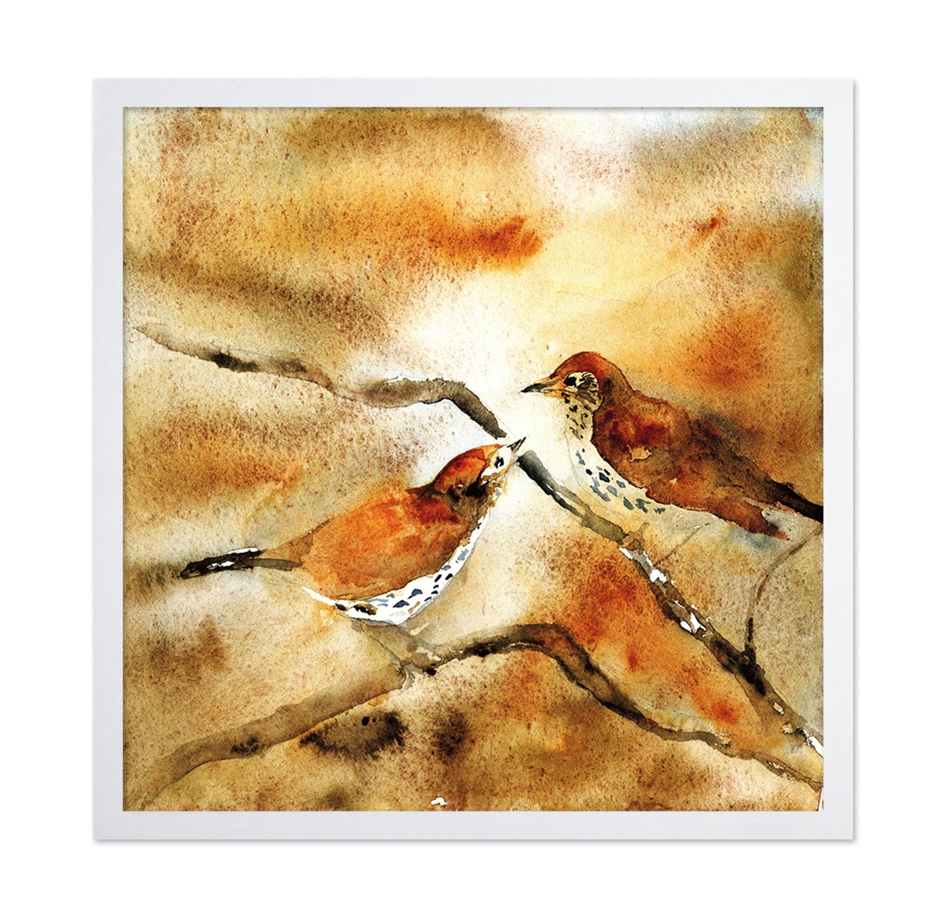 Autumn Songbirds Pair