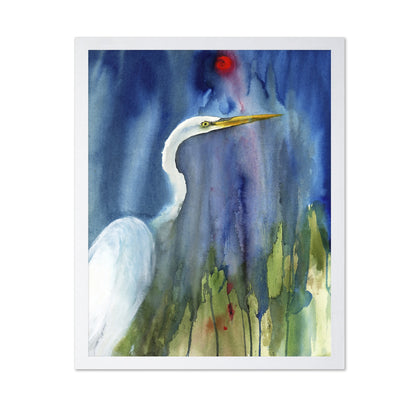 Midnight Egret Glow