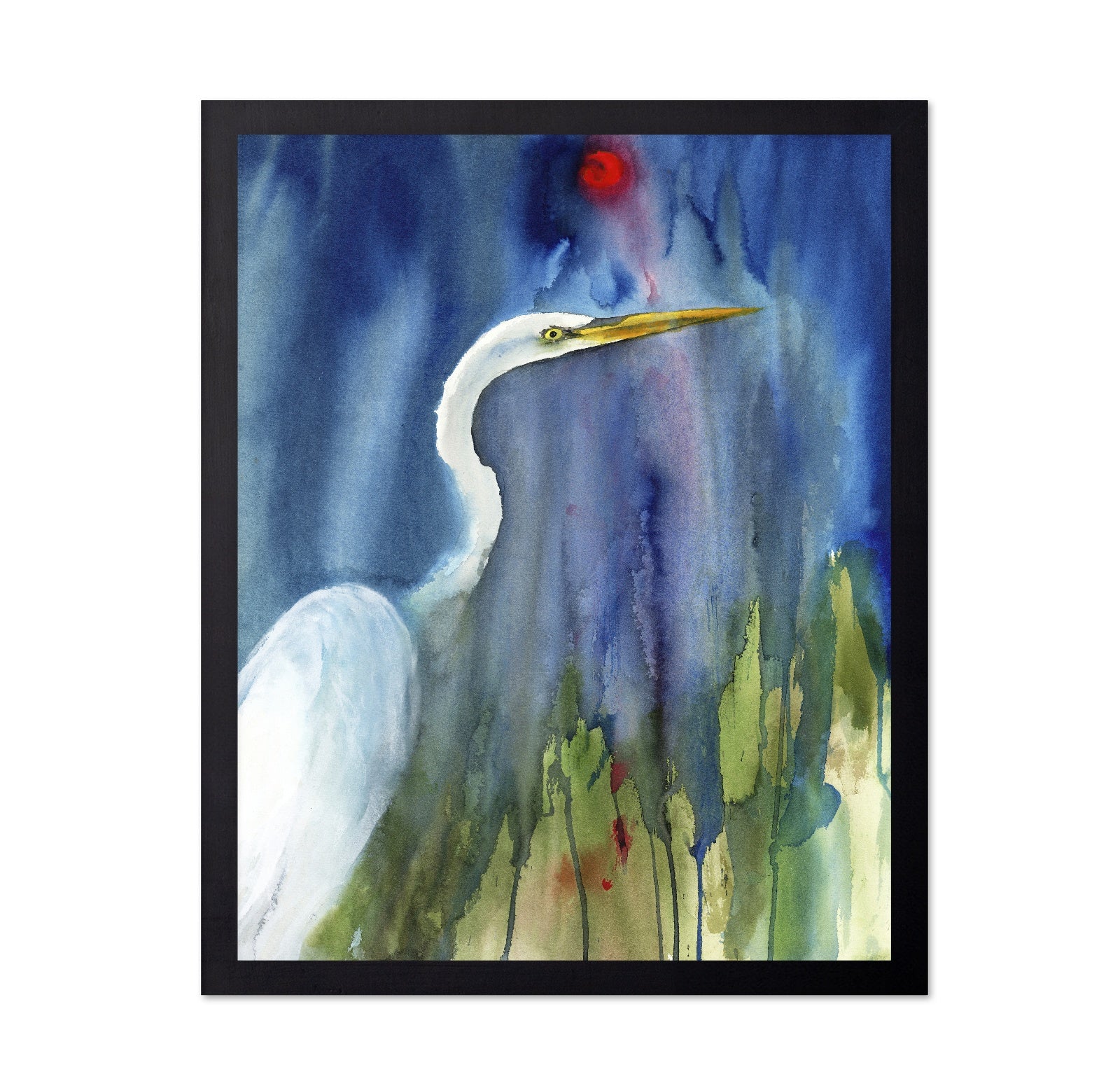 Midnight Egret Glow