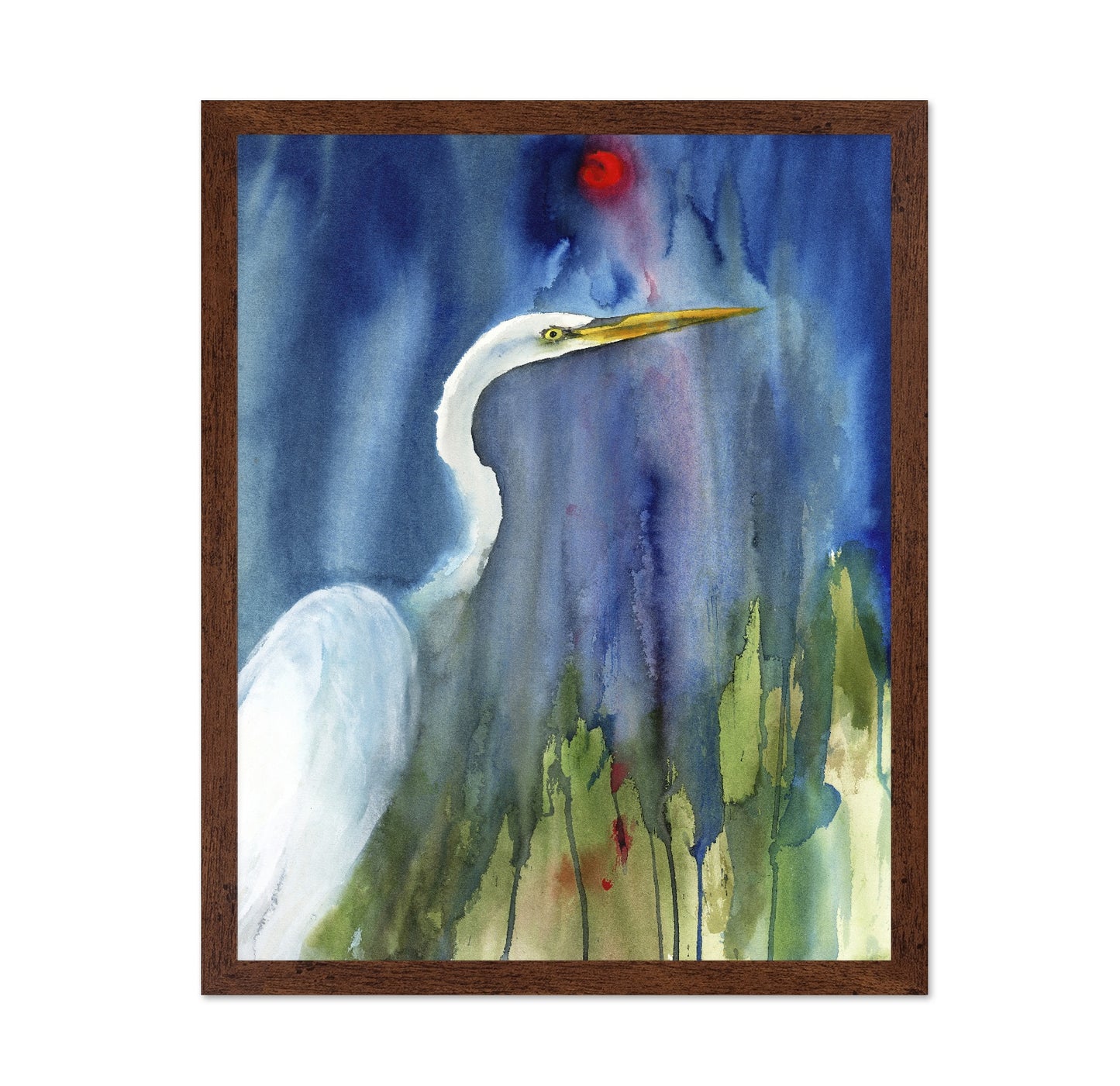 Midnight Egret Glow