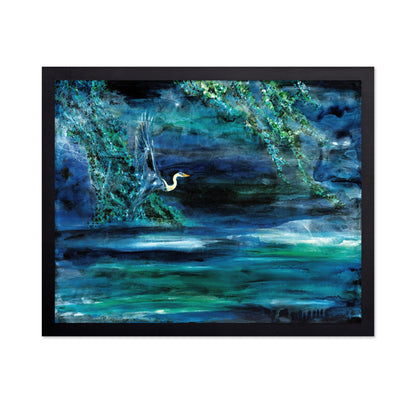 Midnight Heron Flight