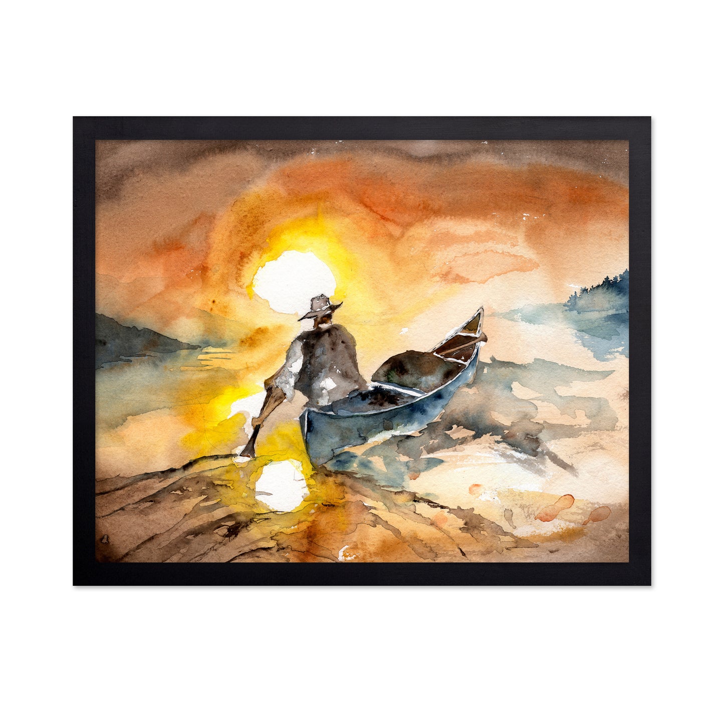 Golden Shore Reflection