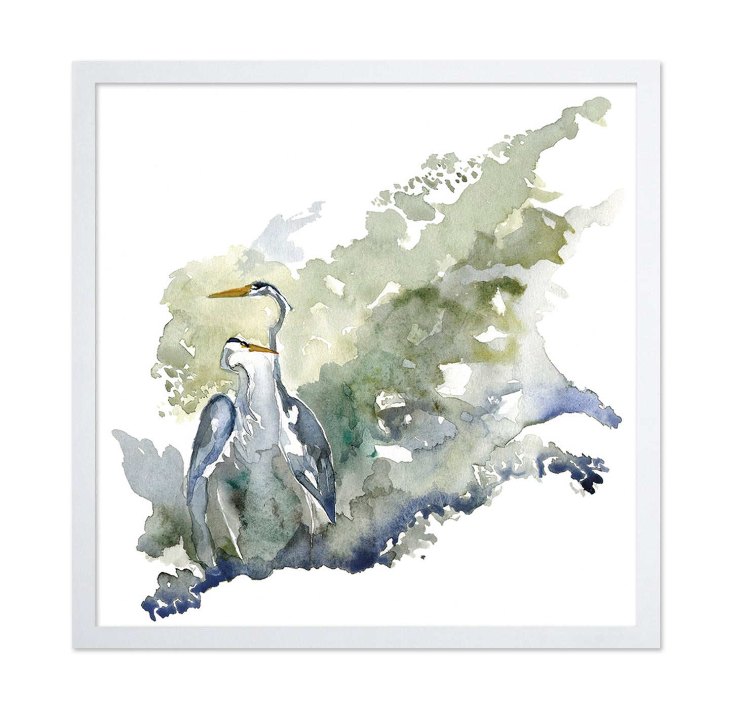 Paired Herons Harmony