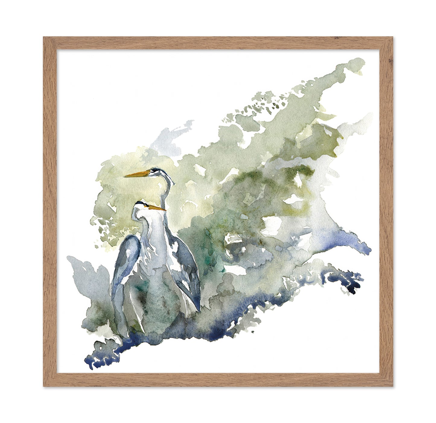 Paired Herons Harmony