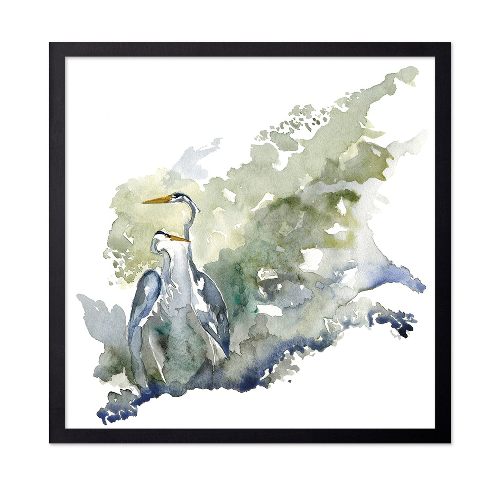 Paired Herons Harmony